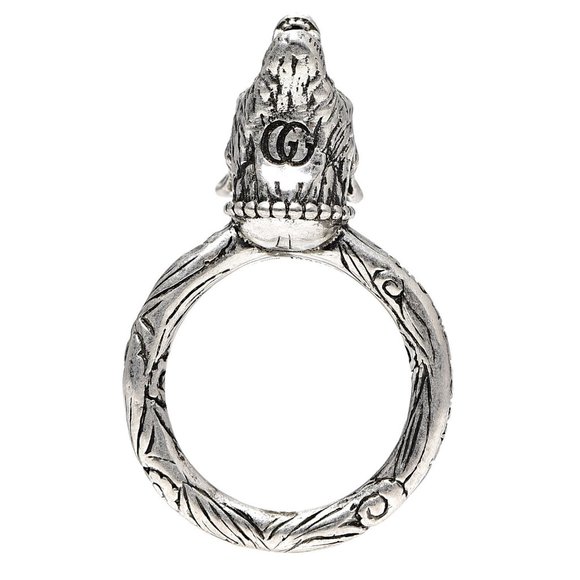HOST PICK 😍Gucci Anger Forest Wolf Head Ring in Sterling Silver 925 NEW W BOX - Picture 5 of 11